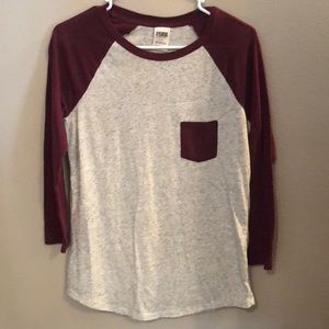 Like New Pink Victoria Secret baseball tee